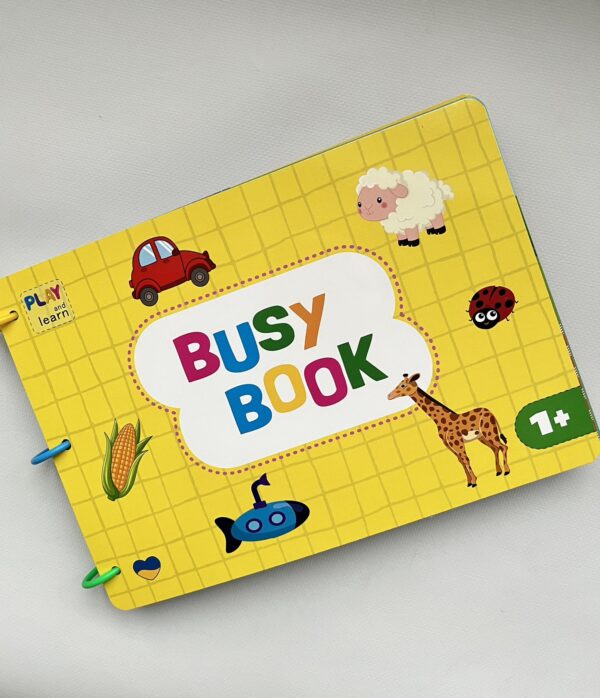 Книжка на липучках Busy book (Бізі бук) від 1 року