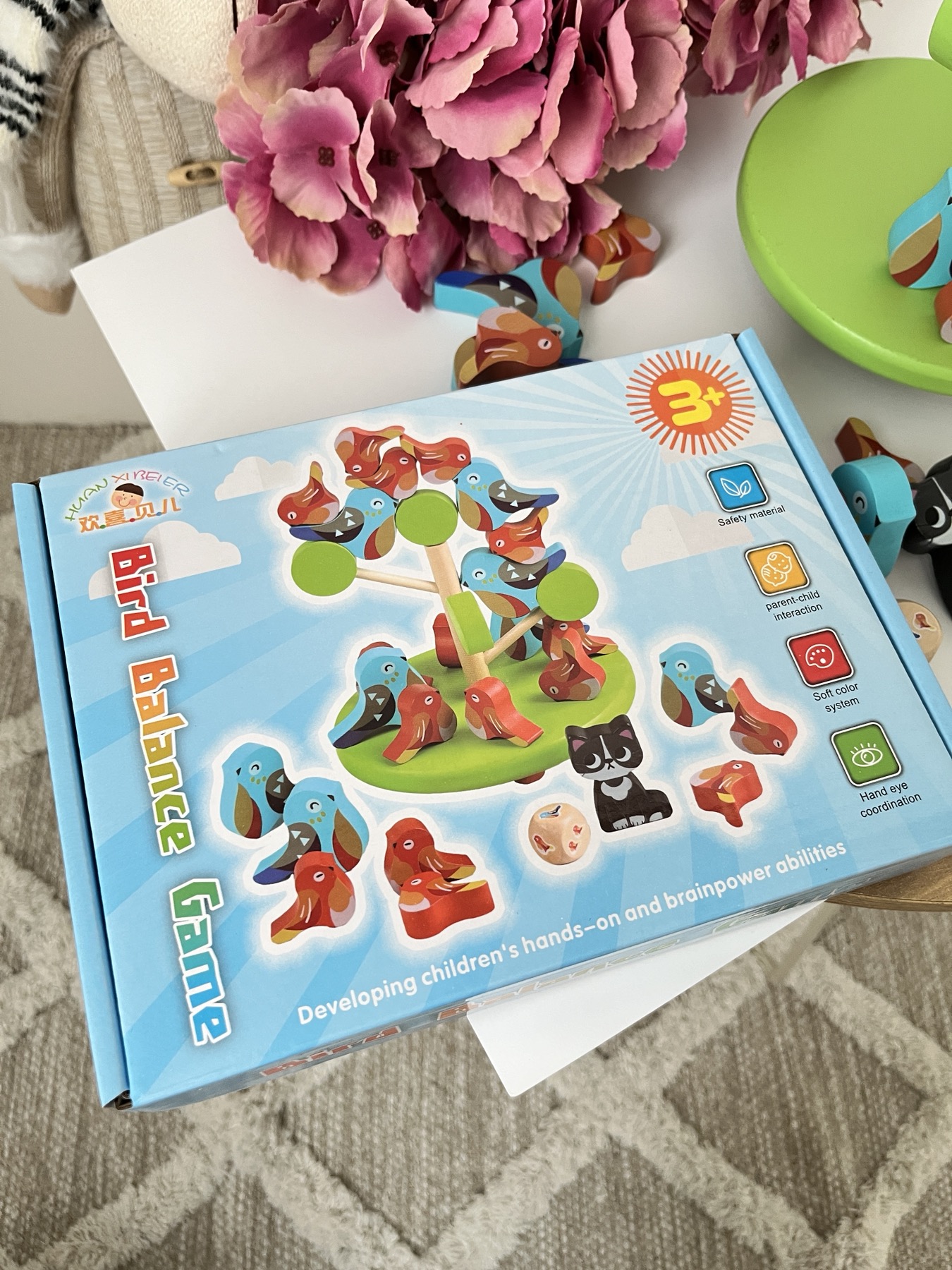 Дерев’яна гра Балансир Дерево з пташками